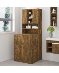 Armoire de machine à laver Chêne fumé Bois d’ingénierie | Mobilier & Déco