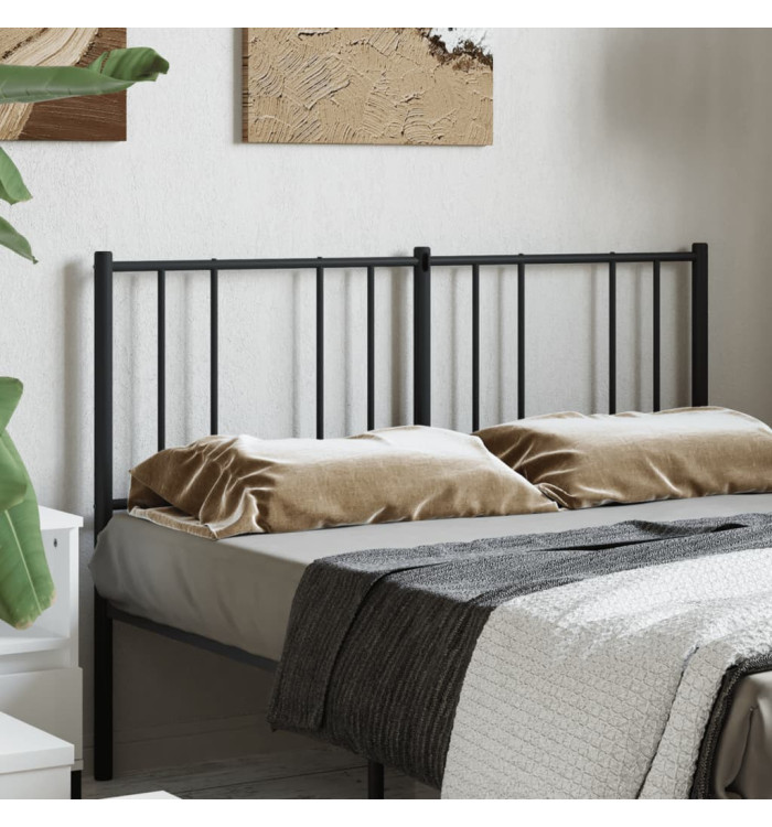 Tête de lit métal noir 160 cm | Mobilier & Déco