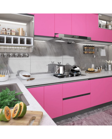 Film autoadhésif pour meubles Rose brillant 500x90 cm PVC | Mobilier & Déco