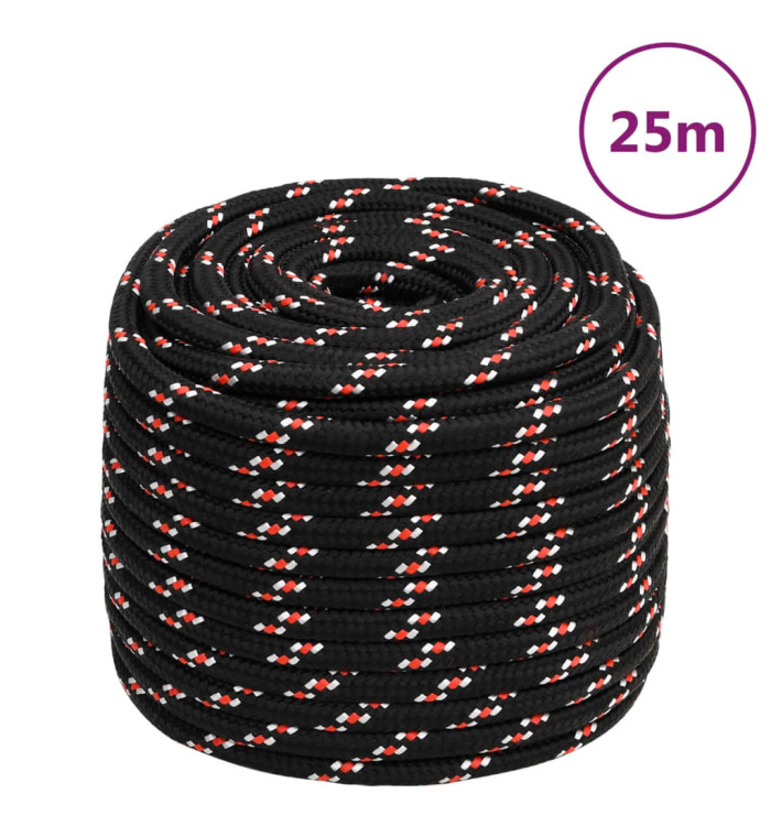 Corde de bateau Noir 18 mm 25 m Polypropylène | Mobilier & Déco