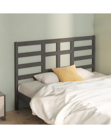 Tête de lit Gris 166x4x104 cm Bois massif de pin | Mobilier & Déco
