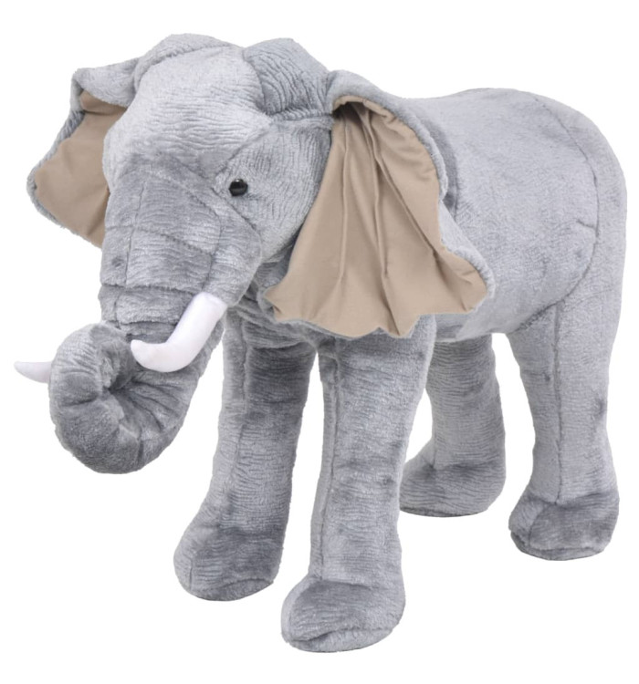 Jouet en peluche Éléphant Gris XXL | Mobilier & Déco