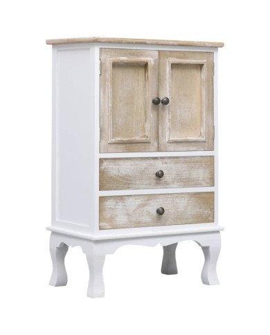 Armoire à tiroirs Blanc 50x30x80 cm Bois | Mobilier & Déco