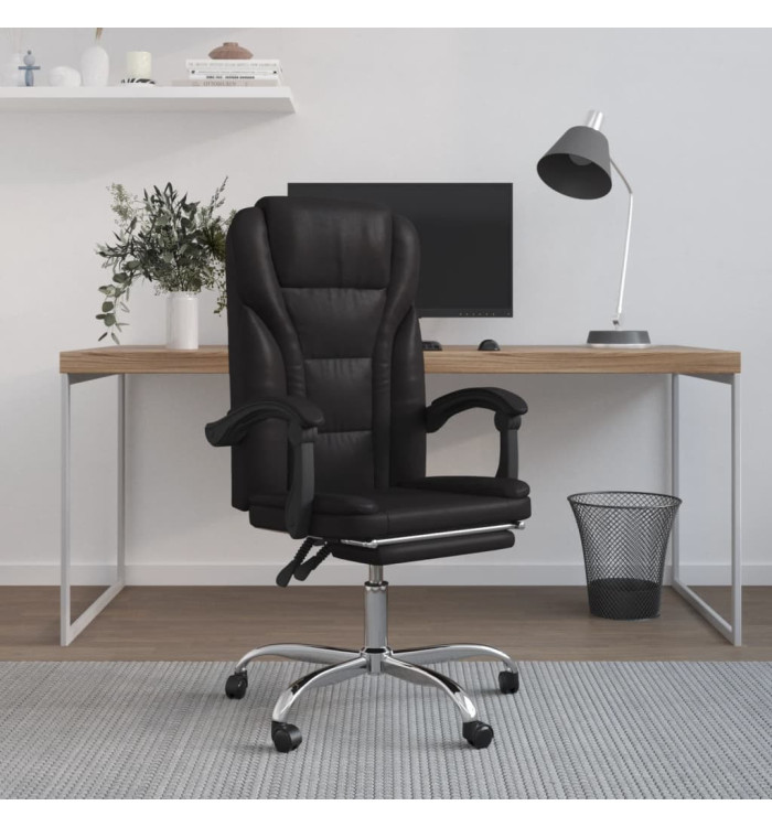 Fauteuil inclinable de bureau Noir Similicuir | Mobilier & Déco
