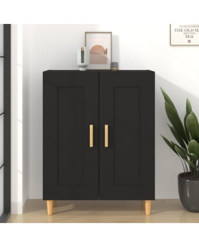 Buffet Noir 69,5x34x90 cm Bois d'ingénierie | Mobilier & Déco