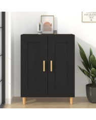 Buffet Noir 69,5x34x90 cm Bois d'ingénierie | Mobilier & Déco
