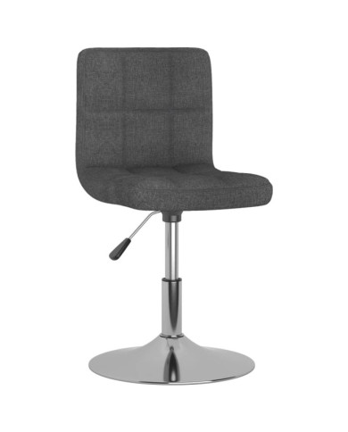 Chaise pivotante à manger Gris foncé Tissu | Mobilier & Déco