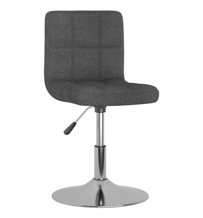 Chaise pivotante à manger Gris foncé Tissu | Mobilier & Déco