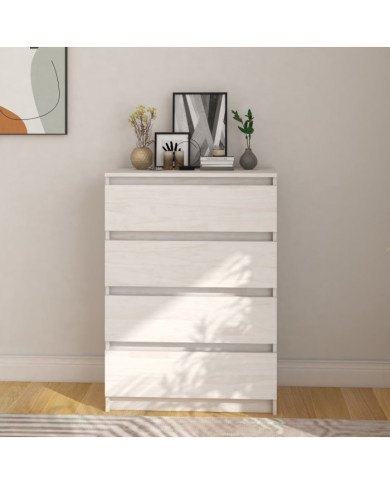 Armoire d'appoint Blanc 60x36x84 cm Bois de pin massif | Mobilier & Déco