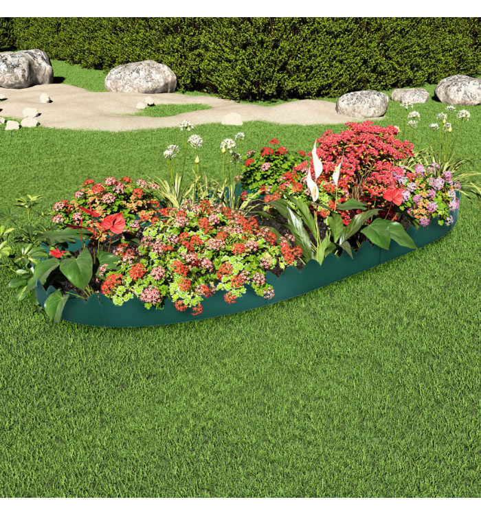 Bordures de jardin 10 pcs Vert 65x15 cm PP | Mobilier & Déco