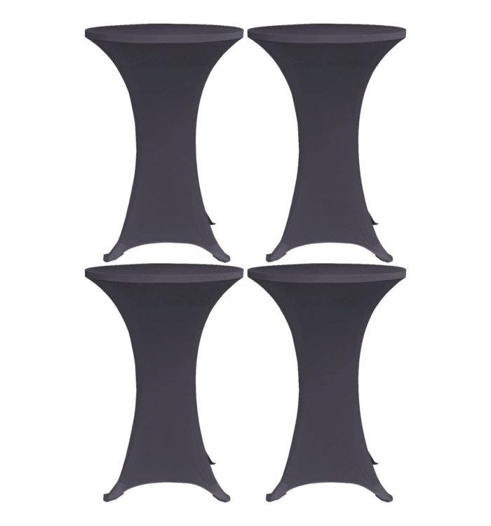 Housses de table extensible 4 pcs 60 cm Anthracite | Mobilier & Déco