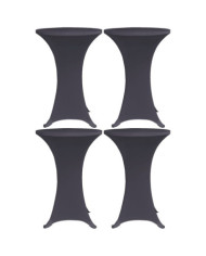 Housses de table extensible 4 pcs 60 cm Anthracite | Mobilier & Déco