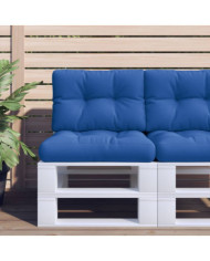 Coussin de palette bleu royal 60x40x12 cm tissu | Mobilier & Déco