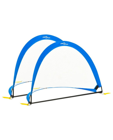 Buts de football pour enfant avec sac 2 pcs 119x82x84,5 cm | Mobilier & Déco