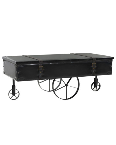 Table basse MDF et bois de sapin 110x55x43 cm | Mobilier & Déco