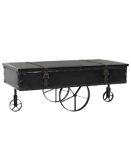 Table basse MDF et bois de sapin 110x55x43 cm | Mobilier & Déco