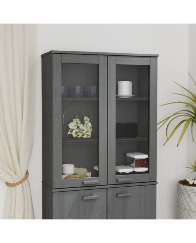 Dessus de buffet HAMAR Gris foncé 85x35x100 cm Bois de pin | Mobilier & Déco