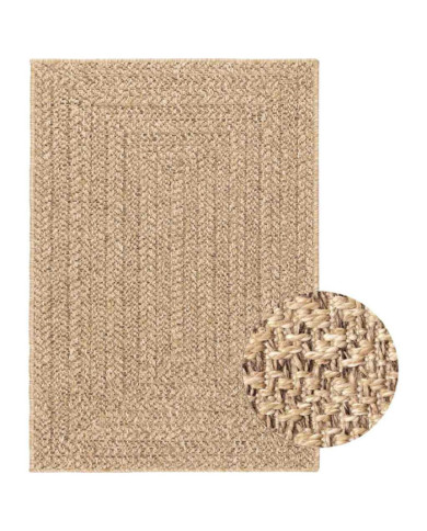 Tapis 160x230 cm aspect jute intérieur et extérieur | Mobilier & Déco