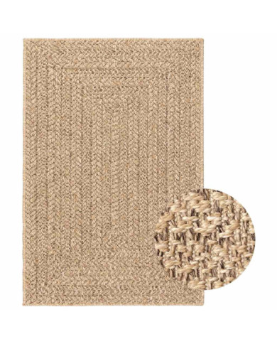 Tapis 120x170 cm aspect jute intérieur et extérieur | Mobilier & Déco