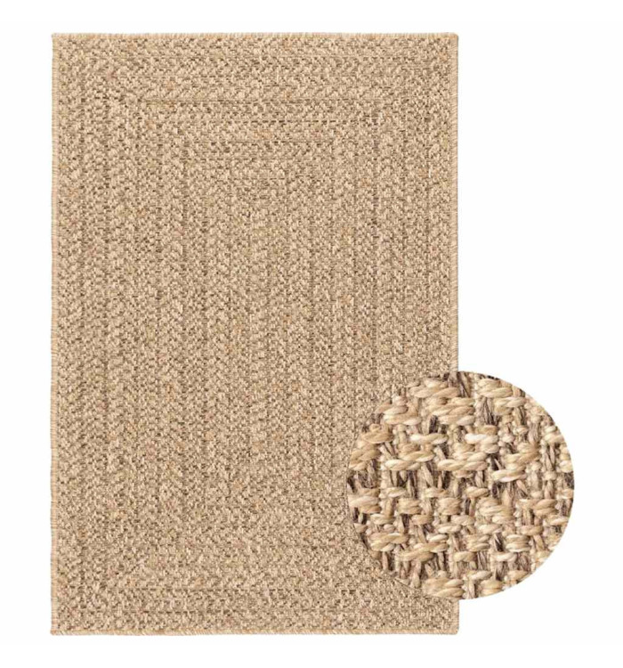 Tapis 120x170 cm aspect jute intérieur et extérieur | Mobilier & Déco