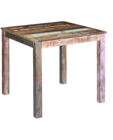 Table de salle à manger Bois de récupération massif 80x82x76 cm | Mobilier & Déco