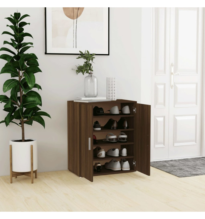 Meuble à chaussures Chêne marron 60x35x70 cm Bois d'ingénierie | Mobilier & Déco