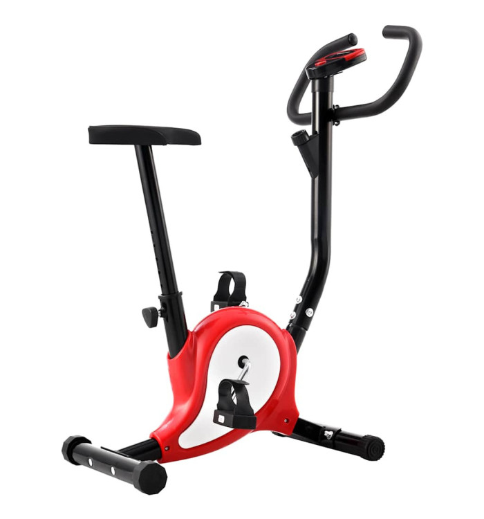 Vélo d'appartement avec résistance à courroie Rouge | Mobilier & Déco
