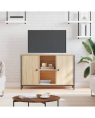 Meuble TV chêne sonoma 100x35x65 cm bois d'ingénierie | Mobilier & Déco
