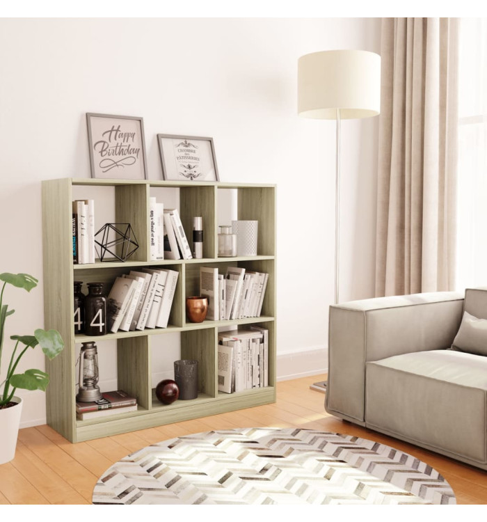 Bibliothèque Chêne sonoma 97,5x29,5x100 cm Bois d'ingénierie | Mobilier & Déco