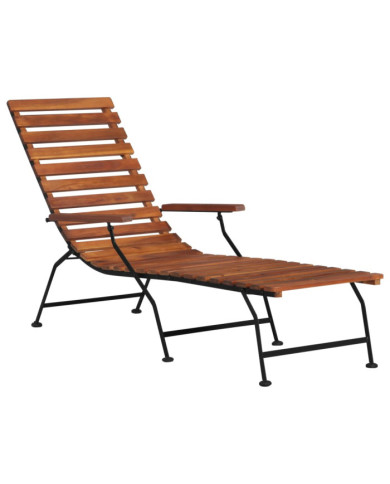 Chaise de terrasse d'extérieur Bois d'acacia solide | Mobilier & Déco