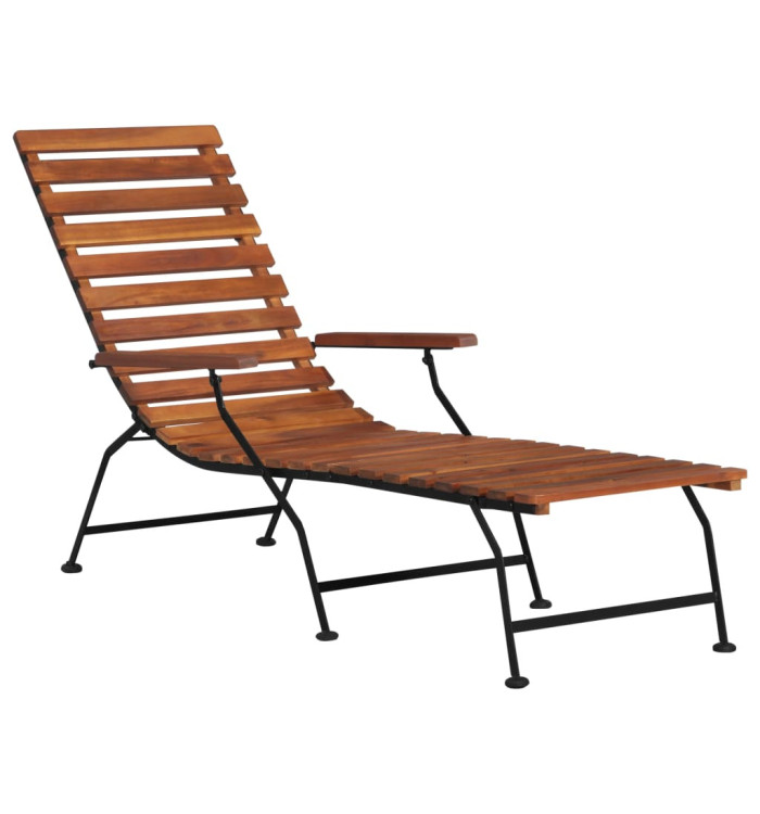 Chaise de terrasse d'extérieur Bois d'acacia solide | Mobilier & Déco