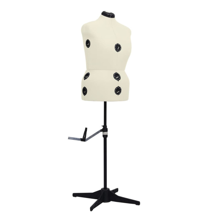 Mannequin de robe ajustable pour femme Crème L Taille 44-50 | Mobilier & Déco