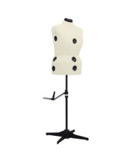 Mannequin de robe ajustable pour femme Crème L Taille 44-50 | Mobilier & Déco