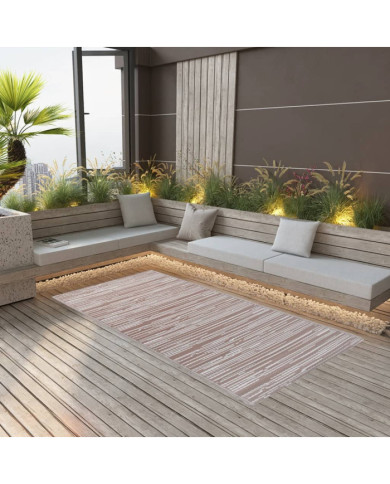 Tapis d'extérieur ARAKIL marron 120x180 cm PP | Mobilier & Déco