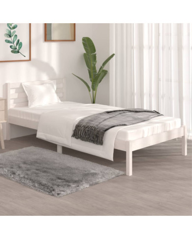 Cadre de lit sans matelas 90x190 cm blanc | Mobilier & Déco