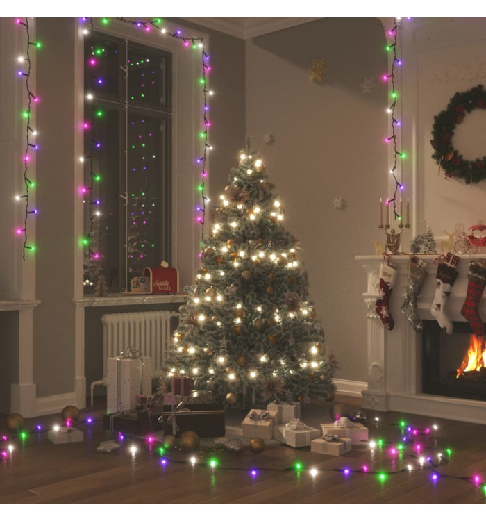 Guirlande LED avec 600 LED Multicolore pastel 60 m PVC | Mobilier & Déco