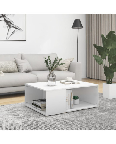 Table basse blanc 90x67x33 cm bois d'ingénierie | Mobilier & Déco