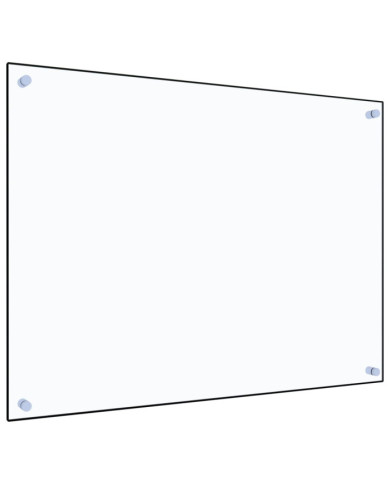 Dosseret de cuisine Transparent 80x60 cm Verre trempé | Mobilier & Déco