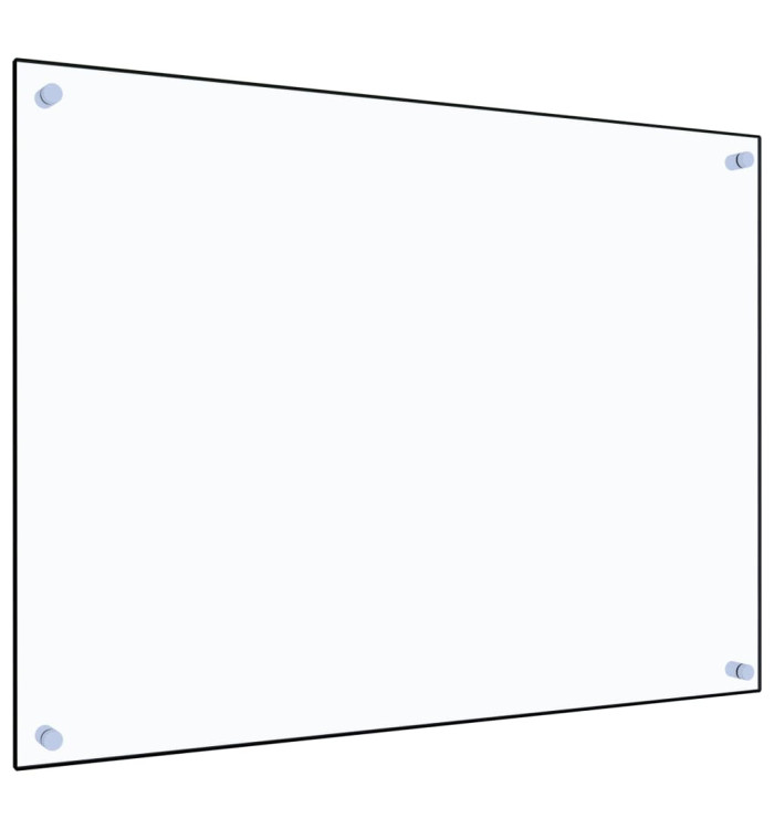 Dosseret de cuisine Transparent 80x60 cm Verre trempé | Mobilier & Déco