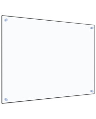Dosseret de cuisine Transparent 80x60 cm Verre trempé | Mobilier & Déco