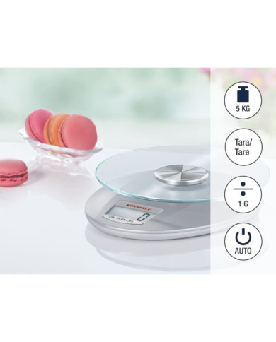 Soehnle Balance de cuisine numérique Roma 5 kg Argenté | Mobilier & Déco