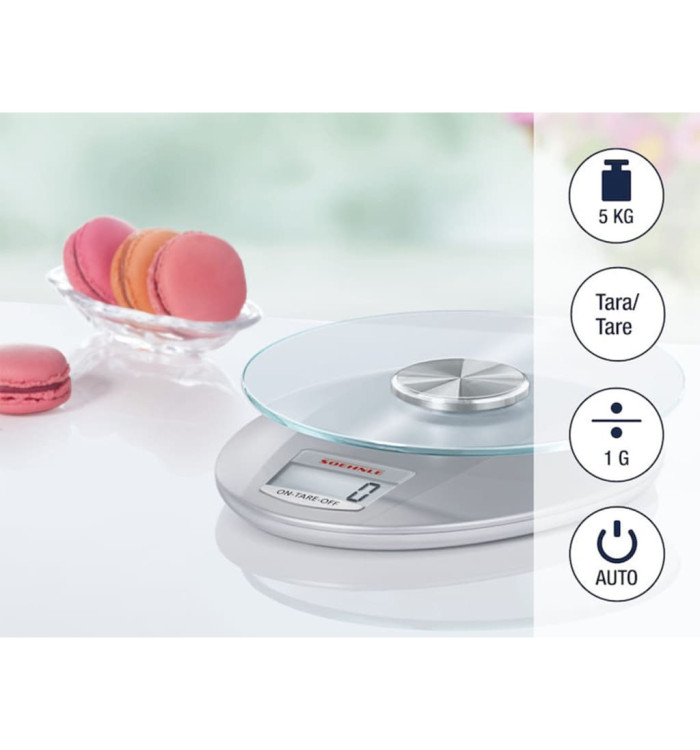 Soehnle Balance de cuisine numérique Roma 5 kg Argenté | Mobilier & Déco