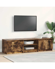 Meuble TV Chêne fumé 140x40x35,5 cm Bois d'ingénierie | Mobilier & Déco