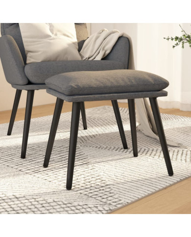 Repose-pied Gris clair 45x29,5x35 cm Tissu | Mobilier & Déco