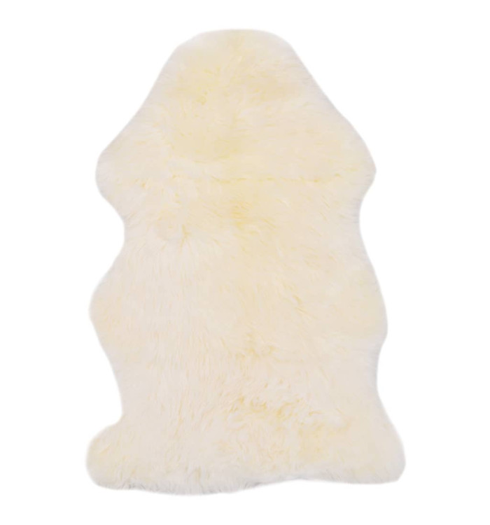 Tapis en peau de mouton 60 x 90 cm Blanc | Mobilier & Déco