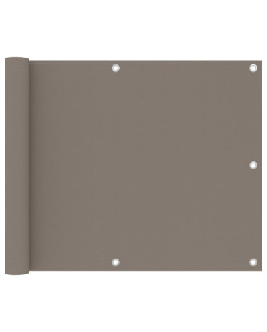 Écran de balcon Taupe 75x500 cm Tissu Oxford | Mobilier & Déco