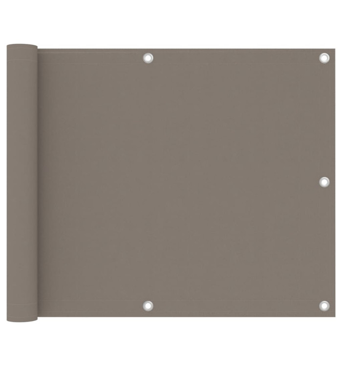 Écran de balcon Taupe 75x500 cm Tissu Oxford | Mobilier & Déco