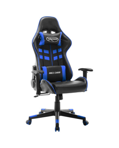 Chaise de jeu Noir et bleu Cuir artificiel | Mobilier & Déco