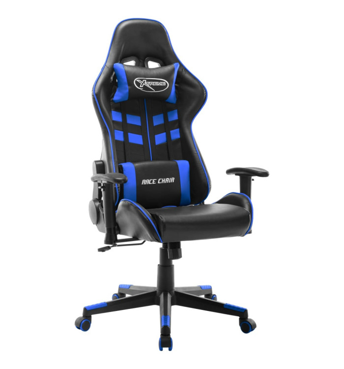 Chaise de jeu Noir et bleu Cuir artificiel | Mobilier & Déco