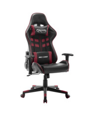 Chaise de jeu Noir et rouge bordeaux Cuir artificiel | Mobilier & Déco